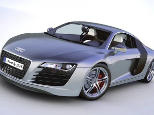 audi r8 v8 - high quality 3D Model