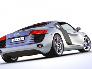 audi r8 v8 - high quality 3D 모델