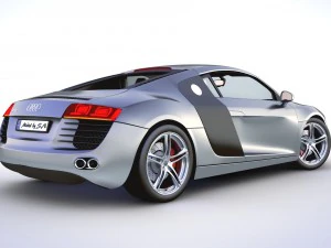 audi r8 v8 - high quality 3D Model