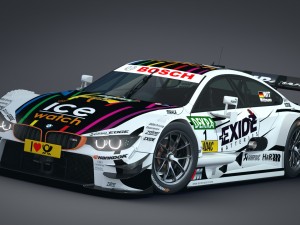 bmw m4 dtm 2014 - 2015 3D 模型