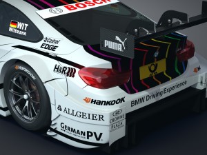 bmw m4 dtm 2014 - 2015 3D 模型
