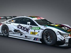 bmw m4 dtm 2014 - 2015 3D 模型