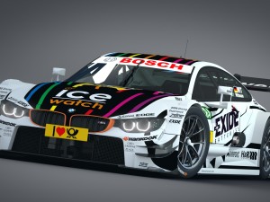 bmw m4 dtm 2014 - 2015 3D 模型