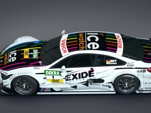 bmw m4 dtm 2014 - 2015 3D Model