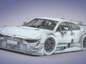 bmw m4 dtm 2014 - 2015 3D 模型