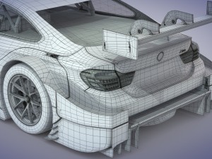 bmw m4 dtm 2014 - 2015 3D 模型