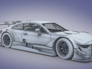 bmw m4 dtm 2014 - 2015 3D 模型