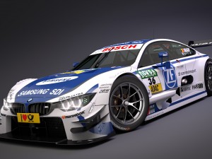 bmw m4 dtm 2014 - 2015 3D 模型