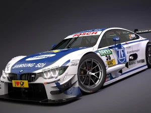 bmw m4 dtm 2014 - 2015 3D Model