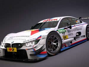bmw m4 dtm 2014 - 2015 3D 模型