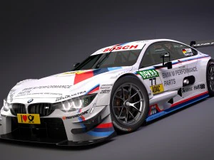 bmw m4 dtm 2014 - 2015 3D Model