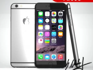 elma iphone 6 xl akıllı telefon 3D Model