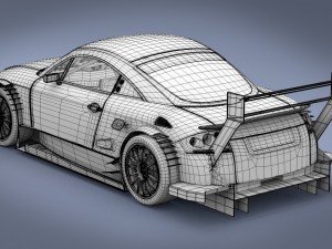 audi tt-r dtm 2003 3D 模型
