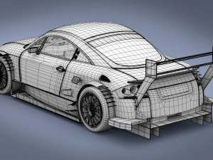 audi tt-r dtm 2003 3D Model