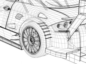 audi tt-r dtm 2003 3D 模型