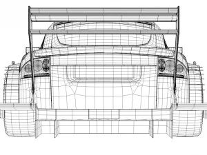 audi tt-r dtm 2003 3D Model