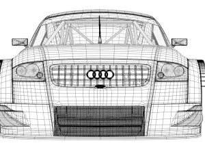 audi tt-r dtm 2003 3D Model
