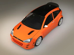 ford focus rs wrc 2000 3D Model