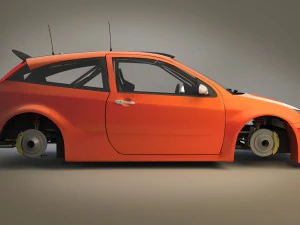 ford focus rs wrc 2000 3D Model