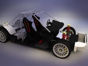 ford focus rs wrc 2000 3D Model