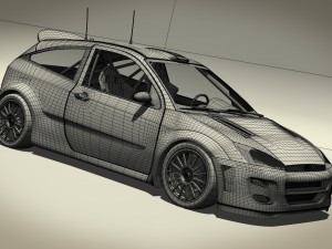 ford focus rs wrc 2000 Modelo 3D
