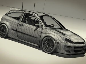 ford focus rs wrc 2000 3D Model