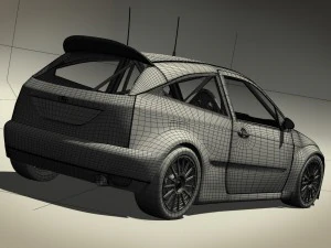 ford focus rs wrc 2000 3D Model