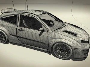 ford focus rs wrc 2000 3D Model