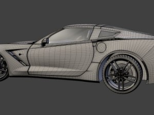 chevrolet corvette c7 stingray - 2014 Modèle 3D