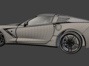 chevrolet corvette c7 stingray - 2014 3D Model