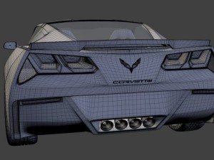 chevrolet corvette c7 stingray - 2014 Modèle 3D