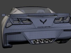 chevrolet corvette c7 stingray - 2014 3D Model