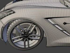 chevrolet corvette c7 stingray - 2014 3D Model