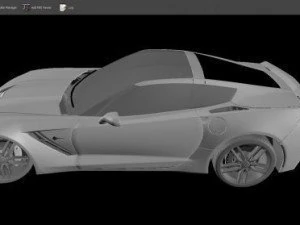 chevrolet corvette c7 stingray - 2014 3D Model