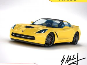 chevrolet corvette c7 stingray - 2014 3D Model