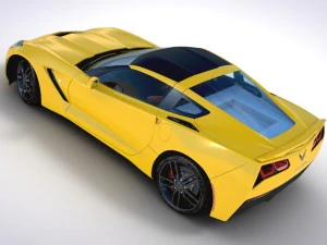 chevrolet corvette c7 stingray - 2014 3D Model