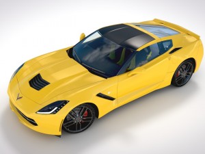 chevrolet corvette c7 stingray - 2014 Modèle 3D