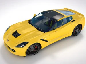 chevrolet corvette c7 stingray - 2014 3D Model