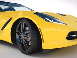 chevrolet corvette c7 stingray - 2014 Modèle 3D