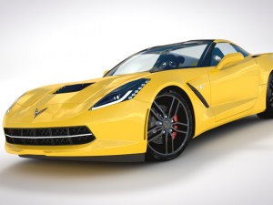 chevrolet corvette c7 stingray - 2014 Modèle 3D