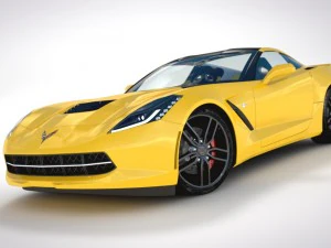 chevrolet corvette c7 stingray - 2014 3D Model