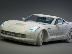 chevrolet corvette c7 stingray - 2014 3D Model