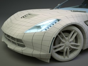 chevrolet corvette c7 stingray - 2014 Modèle 3D