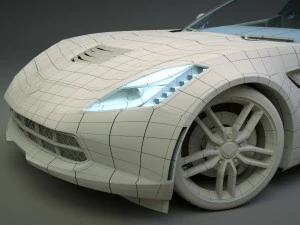 chevrolet corvette c7 stingray - 2014 3D Model