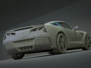 chevrolet corvette c7 stingray - 2014 3D Model