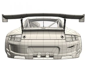 porsche gt3 rsr 3D Model