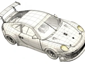 porsche gt3 rsr 3D Model