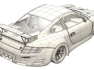 porsche gt3 rsr Model 3D