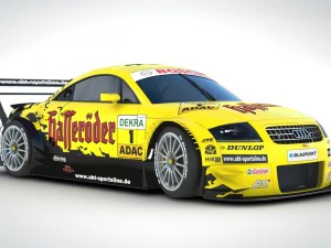 audi tt - tt-r dtm 2003 hasseroder 3D Model
