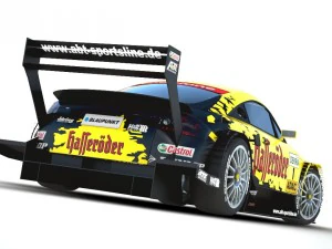 audi tt - tt-r dtm 2003 hasseroder 3D Model